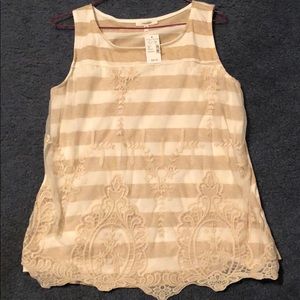 Lace tank top! New with tags
